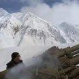 Russian soldiers create avalanche